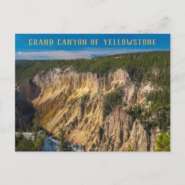 Carte Postale Grand Canyon de Yellowstone (Devant)
