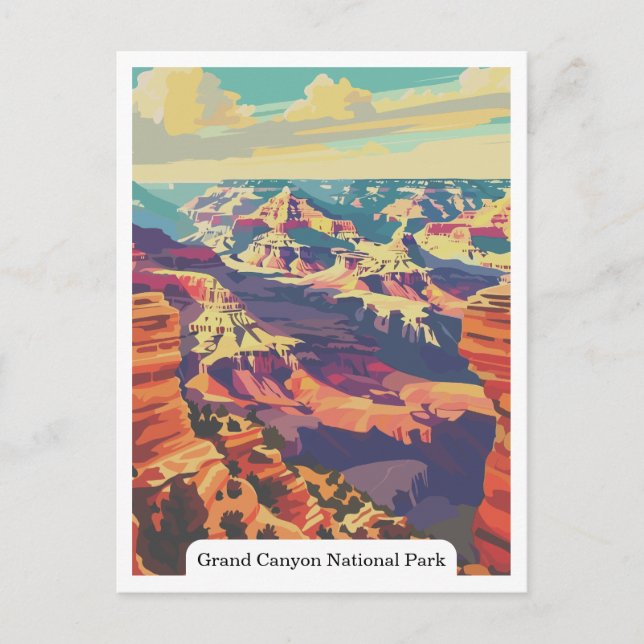 Carte Postale Grand Canyon National Park, Arizona USA (Devant)