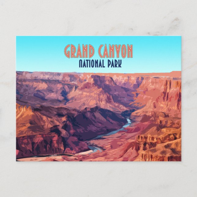 Carte Postale Grand Canyon National Park Arizona Vintage (Devant)