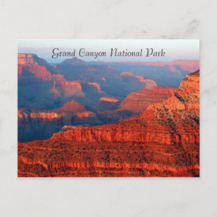 Carte Postale grand canyon rouge salutations