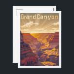 Carte Postale Grand Canyon USA Vintage célèbre Travel Place<br><div class="desc">Grand Canyon USA Vintage célèbre Travel Place</div>