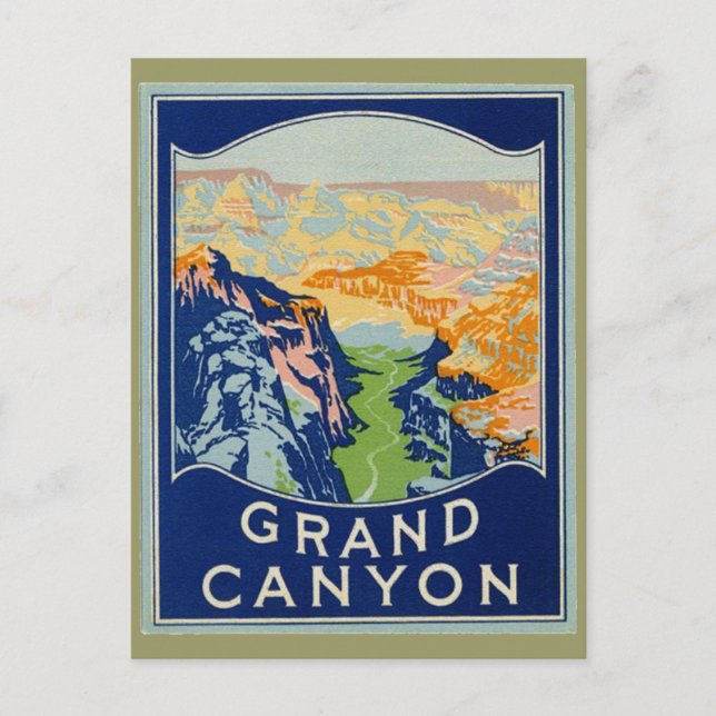 Carte Postale Grand Canyon - Vintage voyage (Devant)