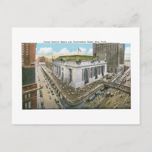 Carte Postale Grand Central Depot and Commodore Hotel, New York