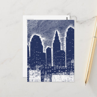 Carte Postale Grand City Night Lights cityscape skyline