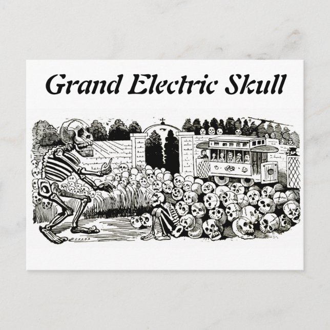 Carte postale Grand crâne électrique (Devant)