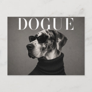 Carte Postale Grand Danois Luxe Haute Couture