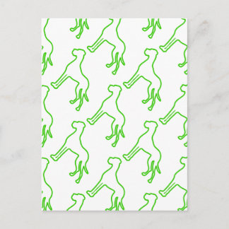 Carte Postale Grand Danois vert