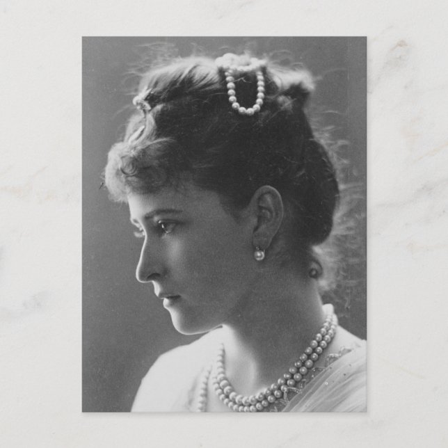 Carte Postale Grand Duchess Elisabeth Romanov Russia Hesse 1887 (Devant)