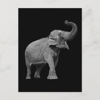 CARTE POSTALE GRAND ÉLÉPHANT ASIATIQUE - ÉLÉPHANT INDIEN