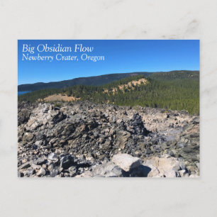Carte Postale Grand flux obsidien, Oregon