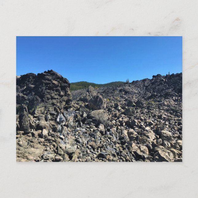 Carte Postale Grand flux obsidien, Oregon (Devant)