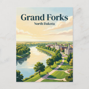 Carte Postale Grand Forks, Dakota du Nord