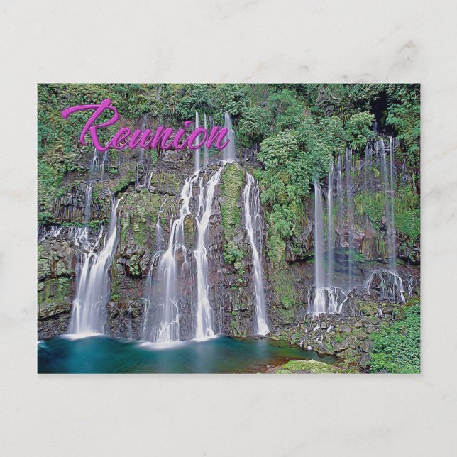 Carte Postale Grand Galet Falls, Réunion (Devant)