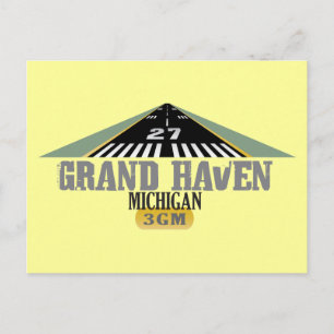 Carte Postale Grand Haven MI - Piste de l'aéroport