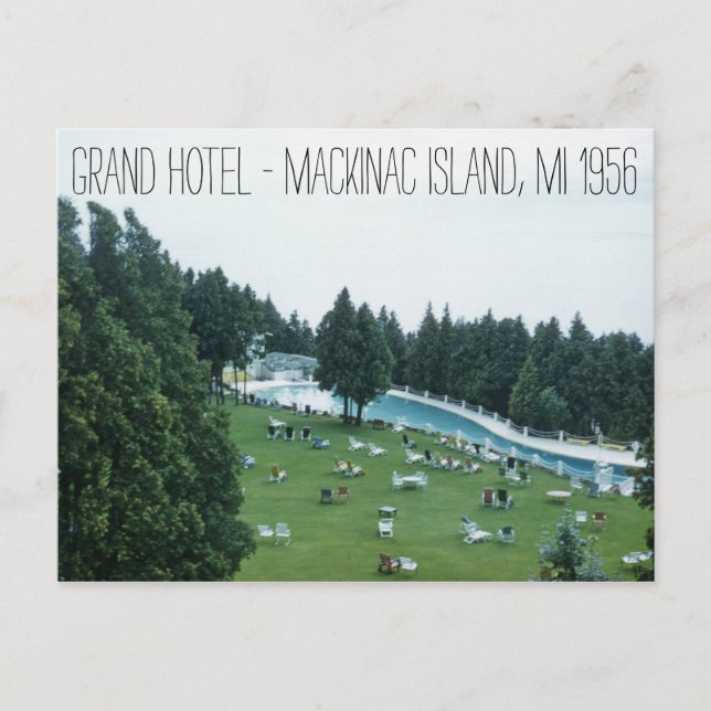 Carte Postale Grand Hotel 1956 Mackinac Island Michigan (Devant)