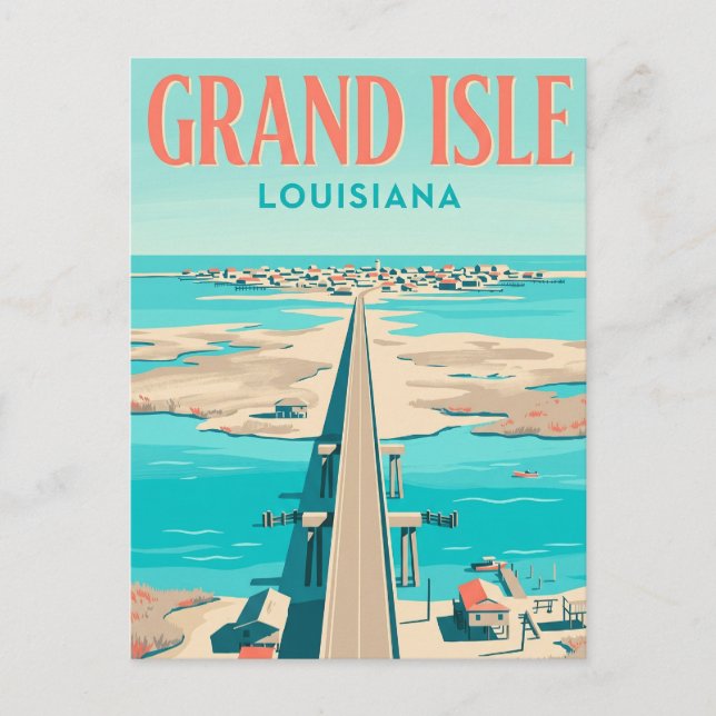 Carte Postale Grand Isle États-Unis (Devant)