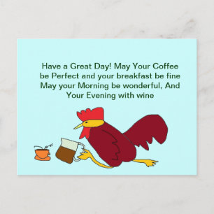 Carte postale Grand Jour Café Rooster