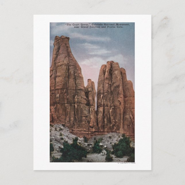 Carte Postale Grand Junction, CO - Vue du monument national de C (Devant)