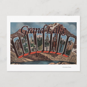 Carte Postale Grand Lac, Colorado - Scènes à grandes lettres