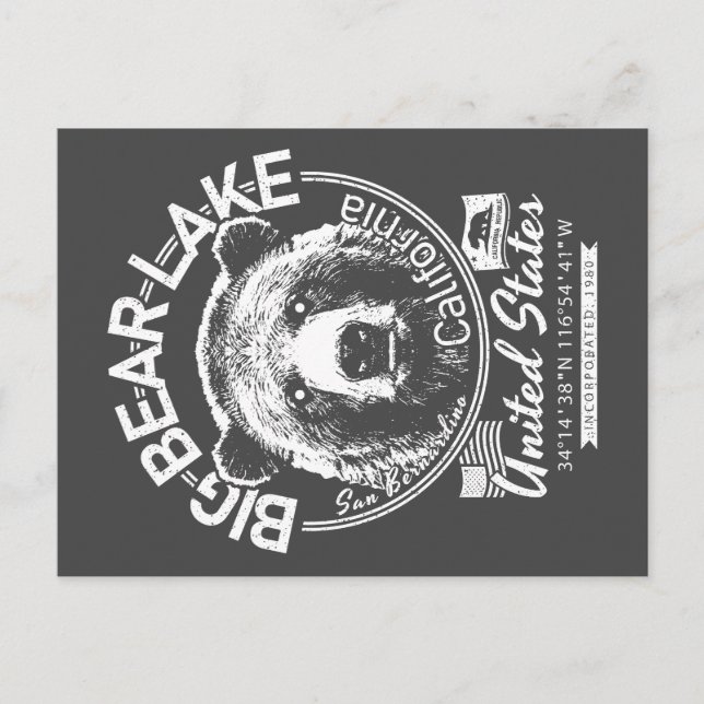 CARTE POSTALE GRAND LAC D'OURS CALIFORNIE - VILLE DE GRAND LAC D (Devant)