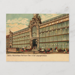 Carte Postale Grand magasin victorien vintage Berlin 1890