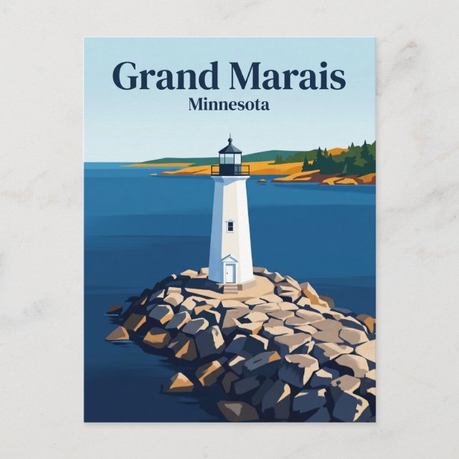 Carte Postale Grand Marais États-Unis (Devant)