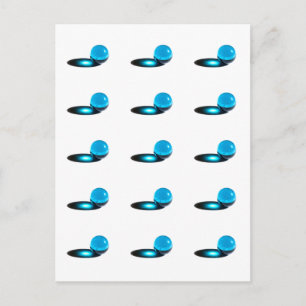 Carte Postale Grand marbre bleu