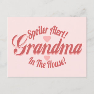 Carte Postale Grand-mère de l'alerte de spoiler