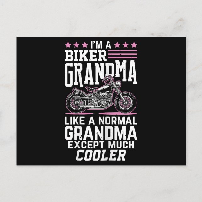 Carte Postale Grand-mère de vélo - Grand-mère de vélo (Devant)