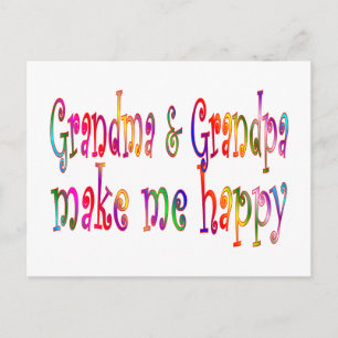 Carte Postale Grand-mère et grand-père