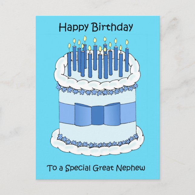 Carte Postale Grand Nephew Joyeux anniversaire (Devant)