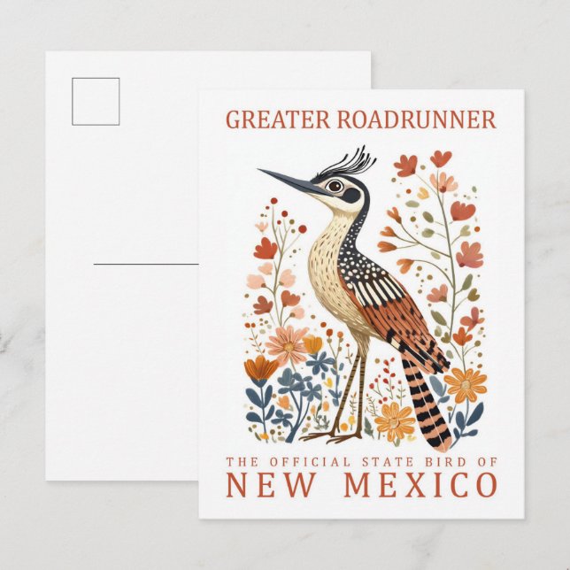 Carte Postale Grand Oiseau du Nouveau-Mexique USA (Devant / Derrière)