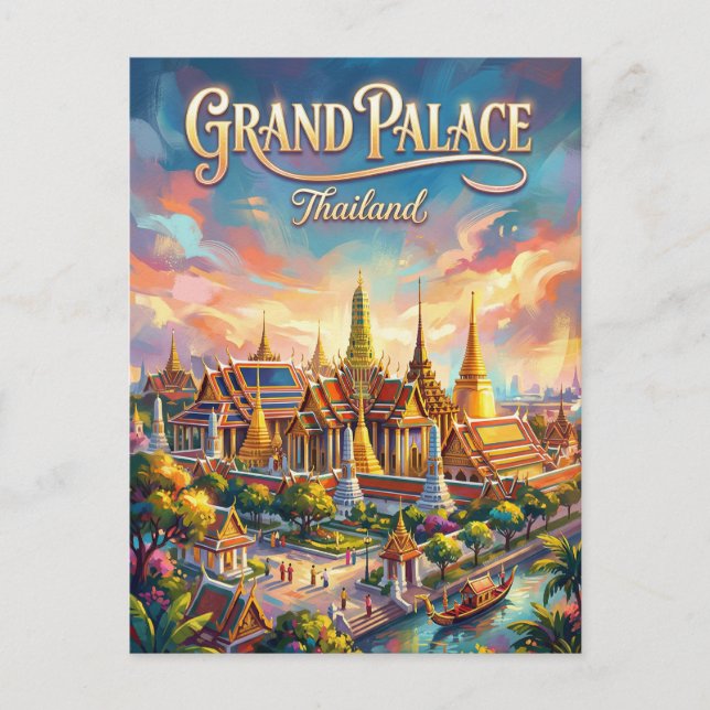 Carte Postale Grand Palais Thaïlande (Devant)