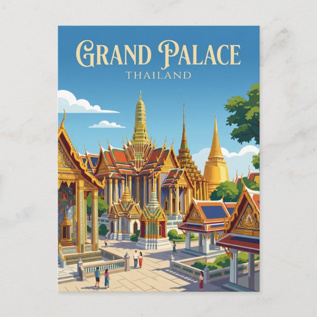 Carte Postale Grand Palais Thaïlande (Devant)