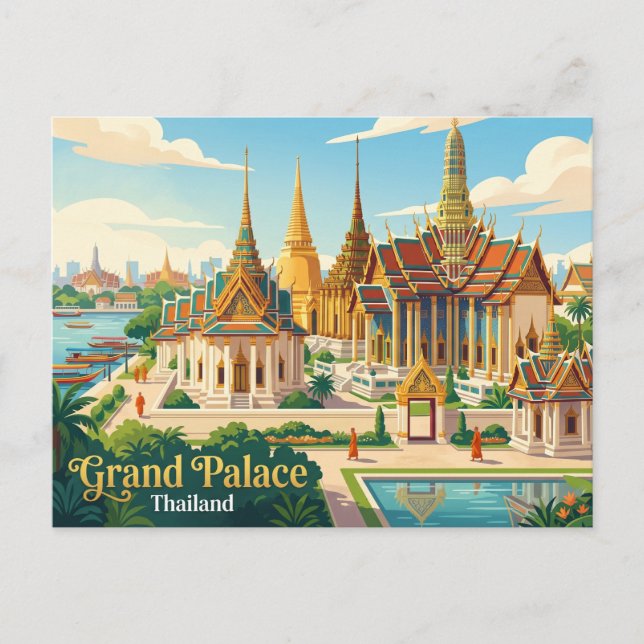 Carte Postale Grand Palais Thaïlande (Devant)