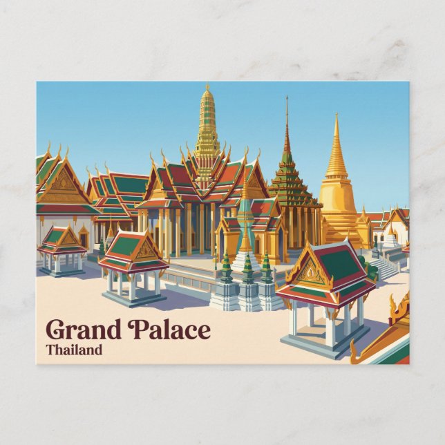 Carte Postale Grand Palais Thaïlande (Devant)