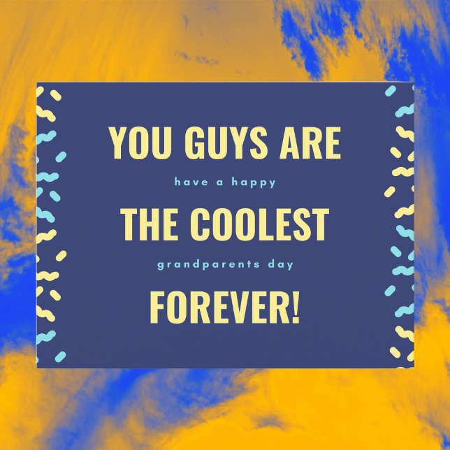Carte Postale Grand-parents les plus frais pour toujours Marine  (Créateur téléchargé)