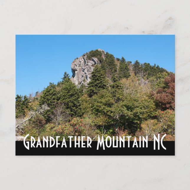 Carte Postale Grand-père Mountain NC (Devant)