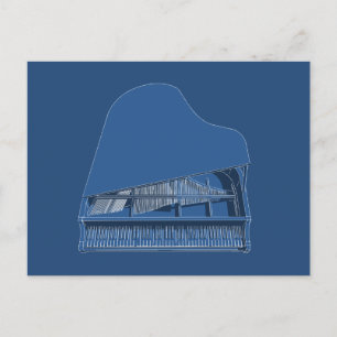 Carte Postale Grand piano : Tableau du plan directeur :