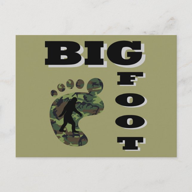 Carte Postale Grand pied avec logo (Devant)