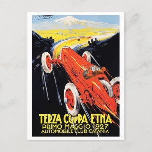 Carte Postale Grand Prix de la Coupe d'Etna 1927