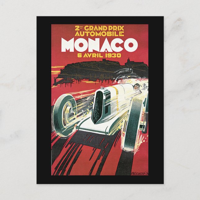 Carte Postale Grand Prix de Monaco 1930 (Devant)