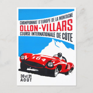 Carte Postale Grand Prix vintage de course automobile