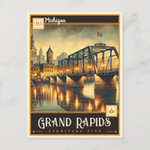 Carte Postale Grand Rapids, Michigan   VINTAGE