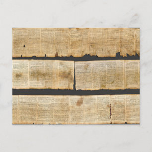 Carte Postale Grand Rouleau d'Isaïe Manuscrits de la mer Morte 1