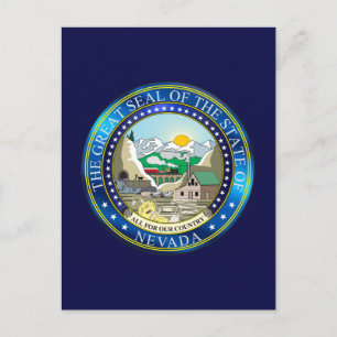 Carte Postale Grand sceau de l'état du Nevada
