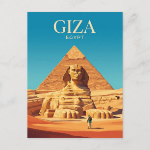 Carte Postale Grand Sphinx d'Égypte