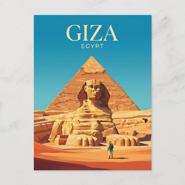 Carte Postale Grand Sphinx d'Égypte (Devant)