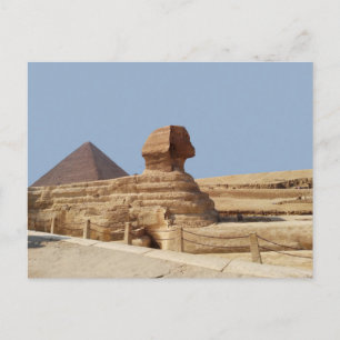 Carte Postale Grand Sphinx sur le plateau de Gizeh. Égypte, 20 a