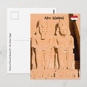 Carte Postale Grand Temple d'Abu Simbel - Ramsès II - Égypte